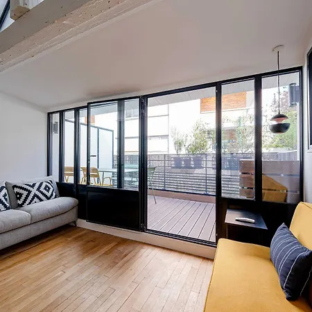 شقة Marais Area - Outdoor Patio - A C - 2bdr *
