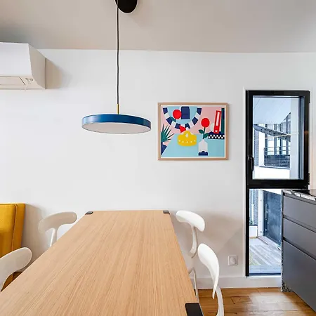 شقة Marais Area - Outdoor Patio - A C - 2bdr *