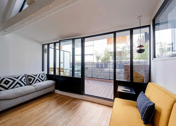 Apartamento Marais Area - Outdoor Patio - A C - 2bdr *